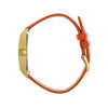 Montre LIP femme analogique, bracelet cuir orange - vue V2