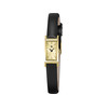 Montre LIP femme analogique, bracelet cuir noir - vue V1