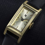 Montre LIP femme analogique, bracelet cuir noir - vue D1