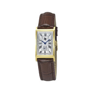 Montre LIP femme analogique, bracelet cuir marron