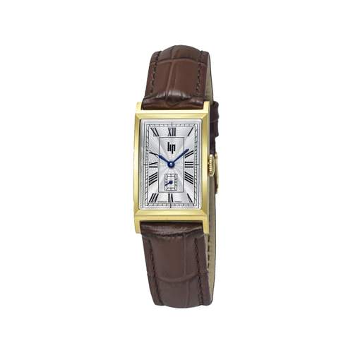 Analog LIP ladies' watch, brown leather strap