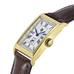 Montre LIP femme analogique, bracelet cuir marron - vue D2