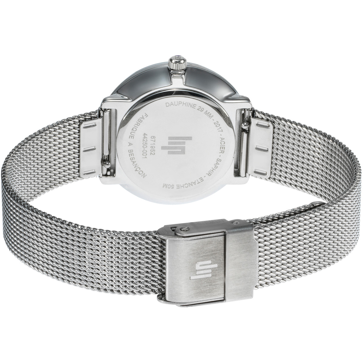 Montre LIP femme analogique, bracelet métal argent - vue 3