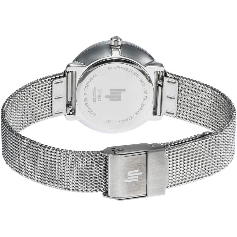 Montre LIP femme analogique, bracelet métal argent - vue 3
