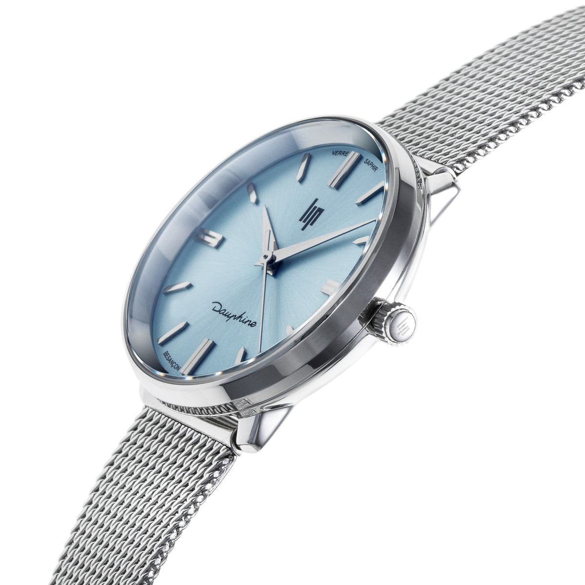 Montre LIP femme analogique, bracelet métal argent - vue D2