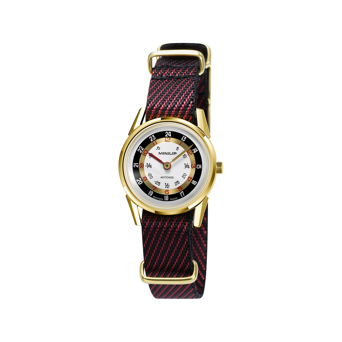 Montre LIP femme analogique, bracelet nylon autres couleurs