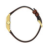 Montre LIP femme analogique, bracelet cuir marron - vue V2