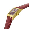 Montre LIP femme analogique, bracelet cuir bordeaux - vue VD2