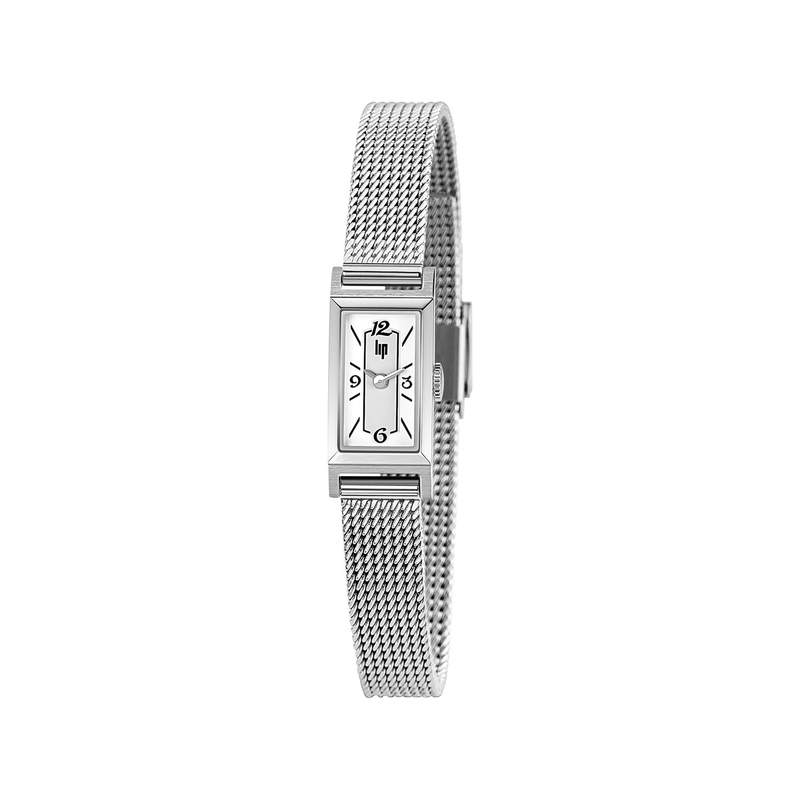 Montre LIP femme analogique, bracelet métal argent - vue 1