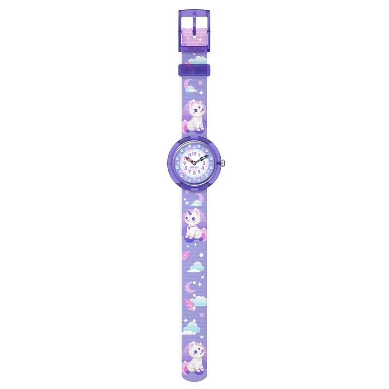 Montre FLIK FLAK mystic land enfant bracelet pet recycle violet - vue D1