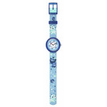 Montre FLIK FLAK mystic land enfant bracelet pet recycle bleu - vue D1