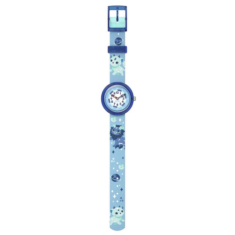 Montre FLIK FLAK mystic land enfant bracelet pet recycle bleu - vue D1