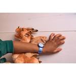Montre FLIK FLAK mystic land enfant bracelet pet recycle bleu - vue porté 1
