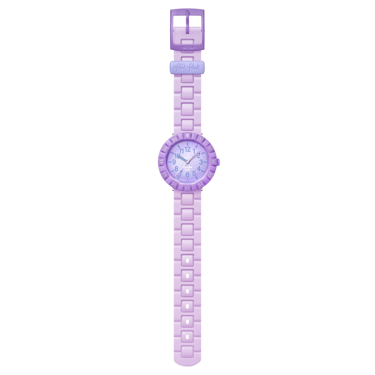 Montre FLIK FLAK time to discover enfant bracelet silicone violet - vue D1