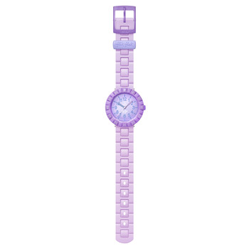Watch FLIK FLAK time to discover child silicone bracelet purple