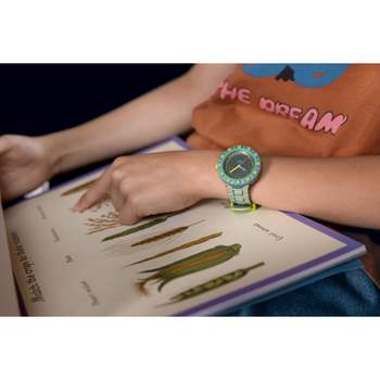Montre FLIK FLAK time to discover enfant bracelet silicone vert