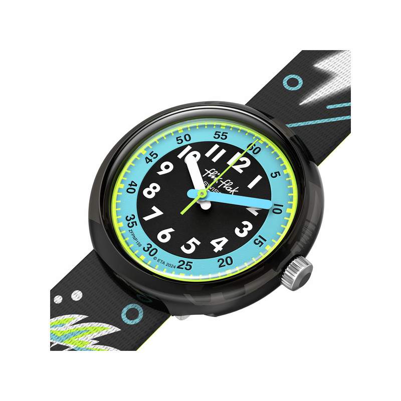 Montre FLIK FLAK MYSTIC DRAGON enfant bracelet pet recycle noir - vue 2
