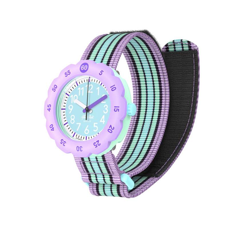 Montre FLIK FLAK loop it! enfant bracelet pet recycle vert - vue 1
