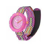 Montre FLIK FLAK loop it! enfant bracelet pet recycle rose