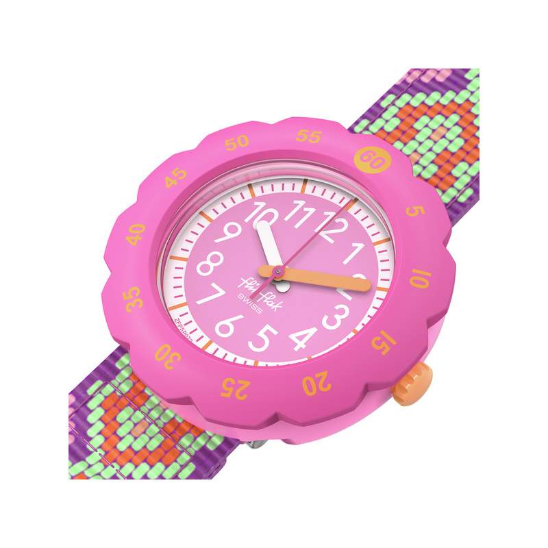 Montre FLIK FLAK loop it! enfant bracelet pet recycle rose - vue 2