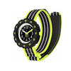 Montre FLIK FLAK LOOP IN NEON enfant bracelet pet recycle noir - vue V1