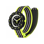 Montre FLIK FLAK LOOP IN NEON enfant bracelet pet recycle noir - vue 1