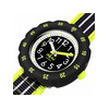 Montre FLIK FLAK LOOP IN NEON enfant bracelet pet recycle noir - vue V2
