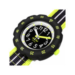 Montre FLIK FLAK LOOP IN NEON enfant bracelet pet recycle noir - vue 2