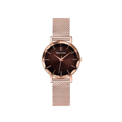 PIERRE LANNIER multiple dameshorloge met roségouden roestvrijstalen armband