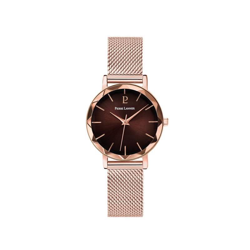 Montre PIERRE LANNIER multiples femme bracelet acier doré rose - vue 1