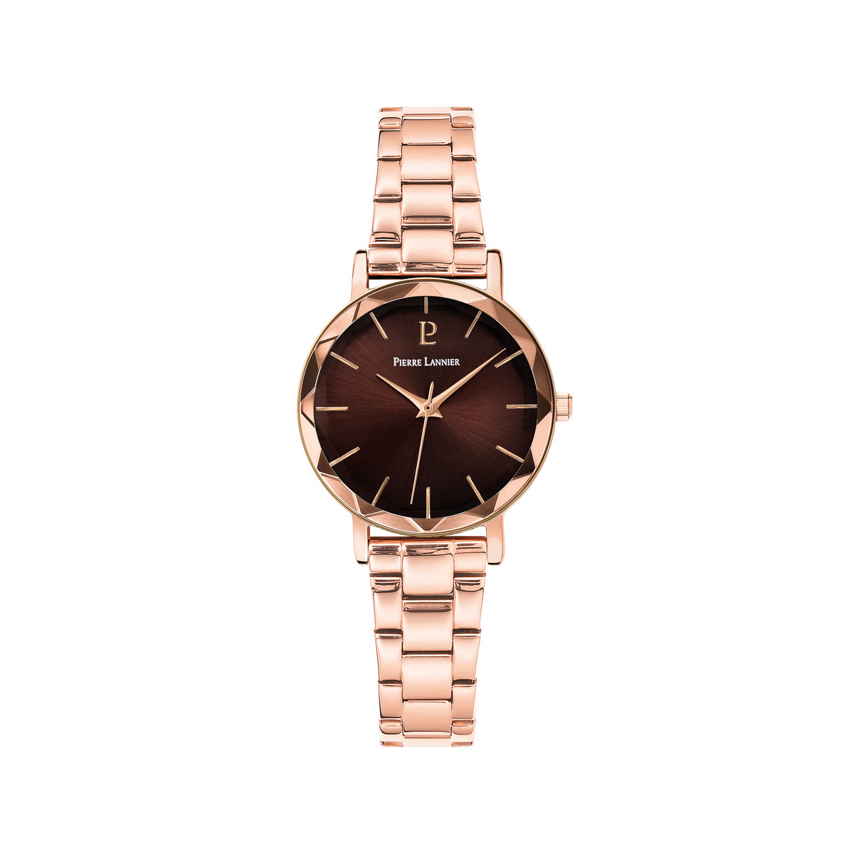 Montre PIERRE LANNIER multiples femme bracelet acier doré rose