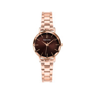 Montre PIERRE LANNIER multiples femme bracelet acier doré rose