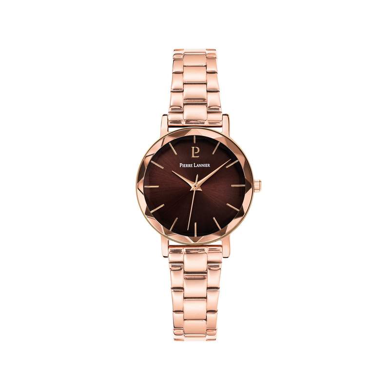 Montre PIERRE LANNIER multiples femme bracelet acier doré rose - vue 1