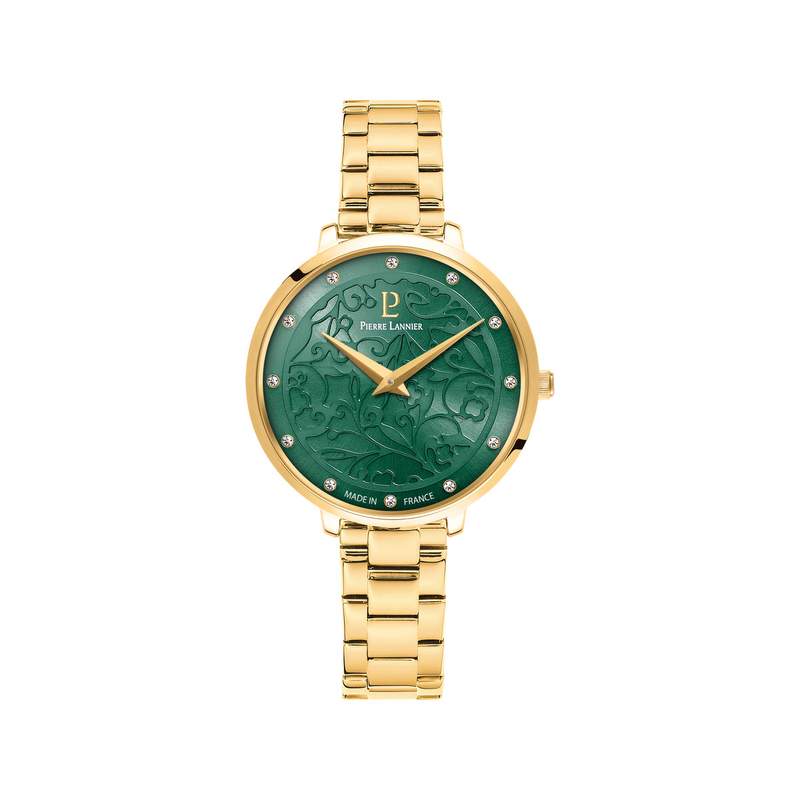 Montre PIERRE LANNIER eolia femme bracelet acier doré - vue 1
