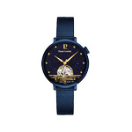 Montre PIERRE LANNIER australe femme automatique, bracelet acier bleu - vue 1
