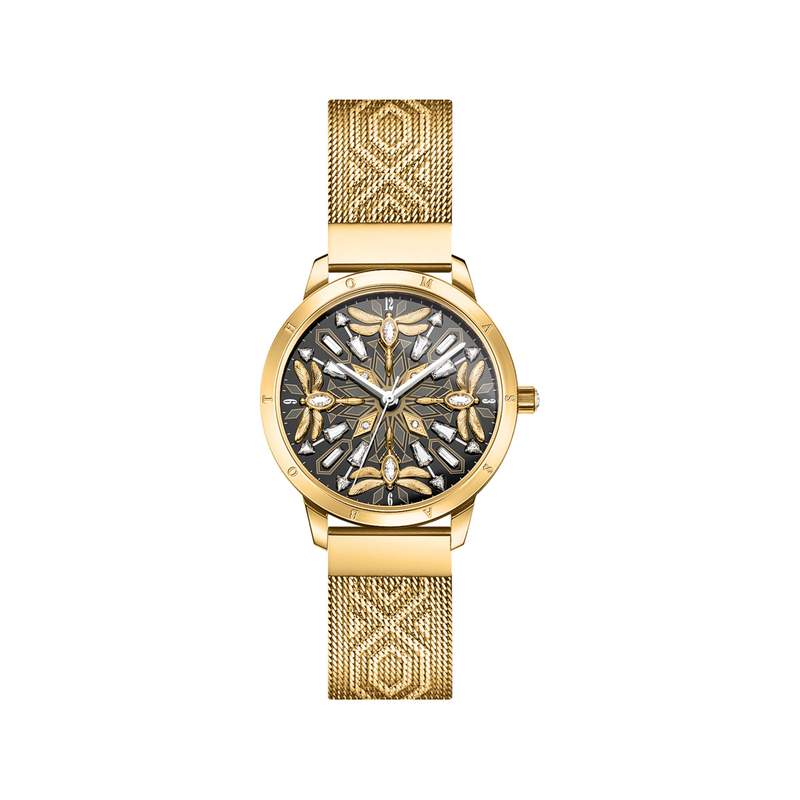Montre THOMAS SABO femme bracelet acier or maille milanaise - vue 1