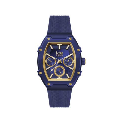 Montre ICE WATCH ice boliday femme analogique, bracelet plastique bleu