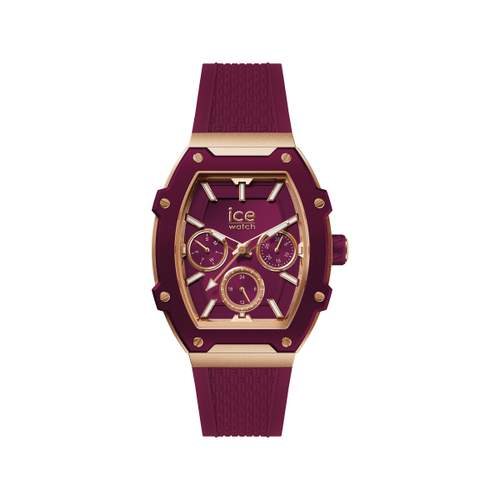 Montre ICE WATCH ice boliday femme analogique, bracelet plastique rose