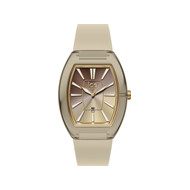 Montre ICE WATCH ice boliday femme analogique, bracelet plastique beige