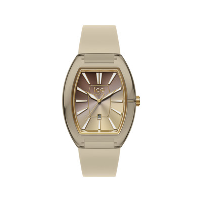Montre ICE WATCH ice boliday femme analogique, bracelet plastique beige - vue 1