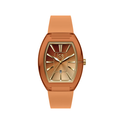 Montre ICE WATCH ice boliday femme analogique, bracelet plastique orange - vue 1