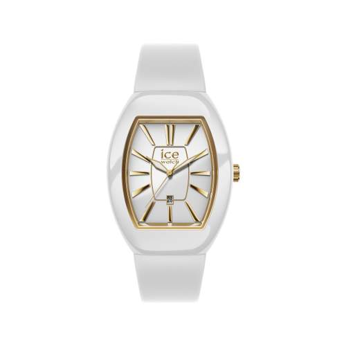 Montre ICE WATCH ice boliday femme analogique, bracelet plastique blanc