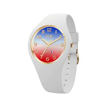 ICE WATCH ice cocorico analog women's watch, white plastic strap