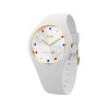 Montre ICE WATCH ice cocorico femme analogique, bracelet plastique blanc - vue V1