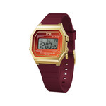 Montre ICE WATCH ice digit retro femme digital, bracelet plastique rouge - vue 1