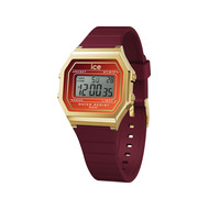 Montre ICE WATCH ice digit retro femme digital, bracelet plastique rouge