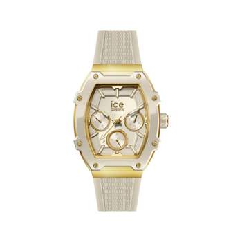 ICE WATCH ice boliday - almond skin analog ladies watch, beige silicone strap
