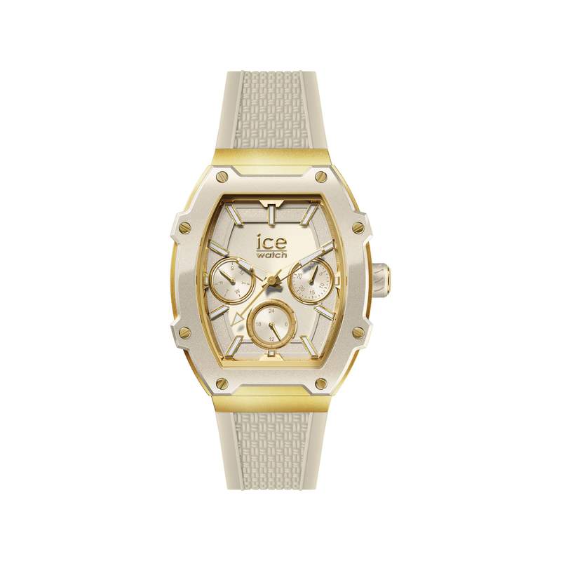 Montre ICE WATCH ice boliday - almond skin femme analogique, bracelet silicone beige - vue 1