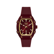 Montre ICE WATCH ice boliday - burgundy femme analogique, bracelet silicone rouge