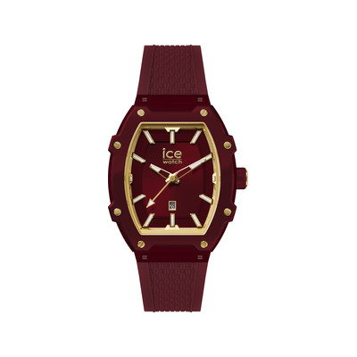 Montre ICE WATCH ice boliday - burgundy femme analogique, bracelet silicone rouge - vue 1